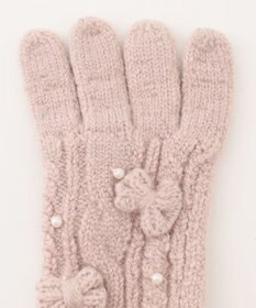 ANY KIDS パール リボン 手袋