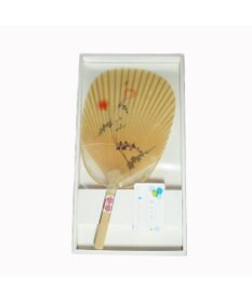 PRESENTERS ROOM 美濃和紙 水うちわ 小判型(アザミ)