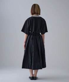 muuc 〈オープンエンド糸使用ドライタッチコットン生地〉筆記帳刺繍オーバーサイズTシャツ