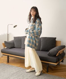 WEGO 【ユニセックス着用ITEM/SMLサイズ展開】チェックネルシャツ