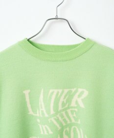 WEGO ウェーブロゴジャガードニットプルオーバー