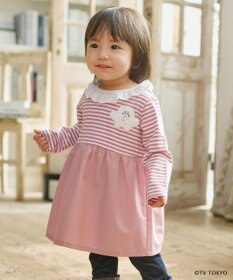 組曲 KIDS 【80-100㎝】シナぷしゅレースカラー チュニック