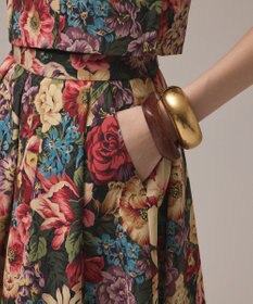 GRACE CONTINENTAL アンティークフラワータックスカート