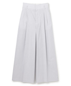 uncrave コットンクロスストライプ ワイドトラウザー