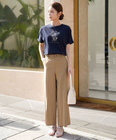 ANY SIS S エアリーストレッチ ワイドパンツ