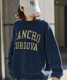 WEGO 【ユニセックス着用ITEM】ベロアモールグラフィックプルオーバー