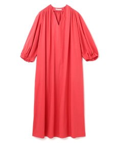 BEIGE， 【洗える】MALLOW / コットンパフスリーブマキシドレス