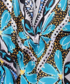 GRACE CONTINENTAL シフォンプリントギャザースカート