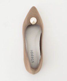 steppi 【洗える/防臭】パール付 メリノウール ポインテッドパンプス