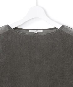 23区 S 【SLOW/一部店舗限定】ブラッシュドチュール メッシュベロア カットソー