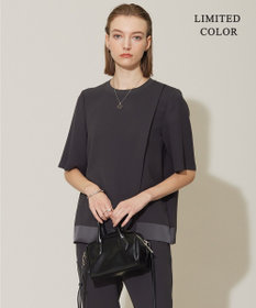 ICB 【新色追加・接触冷感・UVケア・速乾・洗える】 FluidBackSatin Tブラウス