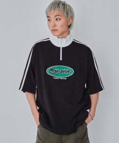 WEGO 【ユニセックス着用ITEM/MLサイズ展開】ヘビーウェイトハーフジップT（SS）