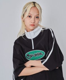 WEGO 【ユニセックス着用ITEM/MLサイズ展開】ヘビーウェイトハーフジップT（SS）