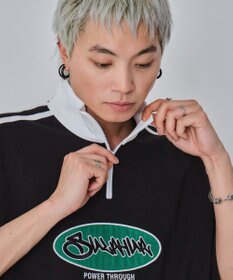 WEGO 【ユニセックス着用ITEM/MLサイズ展開】ヘビーウェイトハーフジップT（SS）