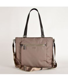 LA BAGAGERIE コーデュラ×リサイクルレザー　スクエアトート