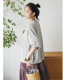 CRAFT STANDARD BOUTIQUE UVカット/接触冷感/マシンウォッシャブル/Vネックニットカーディガン