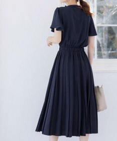 Tiaclasse 【洗える】リボンタイプリーツワンピース