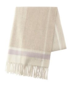 MOONBAT FURLA ウール超大判ブロックチェックラメストール/幅70cm