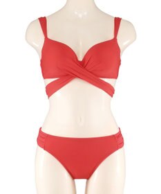 San-ai Resort（三愛水着楽園） WEB限定商品ノンワイヤーなのにぷっくり美胸を作るダブルアップクロスビキニ M1 M2 L1 San-ai Resort（サンアイリゾート）