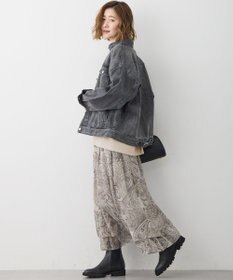 23区 S 【洗える】Erica クレープペイズリープリント スカート