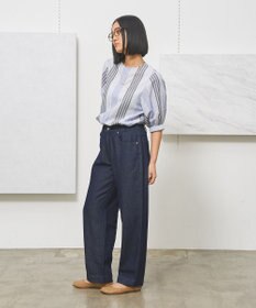 J.PRESS YORK STREET 【WOMEN】ソフトワイドデニム パンツ