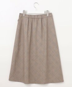 J.PRESS LADIES T/R/Wグレンチェック スカート