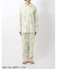 Wing パジャマ 長袖 長ズボン 綿混(本体) あったか レディース EP6016 ウイング／ワコール