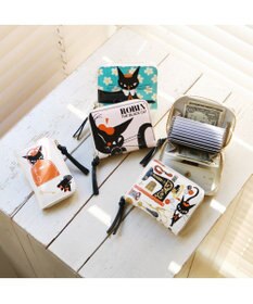 UNBILLION ペルケ perche×黒ねこ意匠 ROBIN / ジャバラカードウォレット