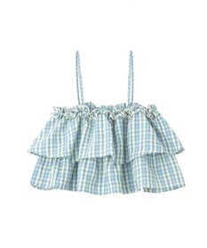 earth music&ecology 【予約】アソートチェックティアードビスチェ