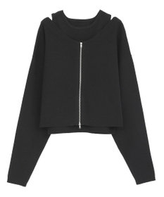 Green Parks SET2点Zipニットカーディガン+アメスリタンク