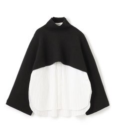 JOSEPH ポプリンシャツ×ニットスカーフ