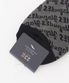 23区GOLF 【MEN】足元に華やかさを添える レジメロゴアンクル ソックス ギフトにもおすすめの一足