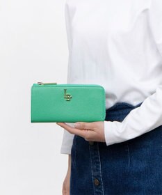 LANVIN en Bleu エルヴィー Ｌファスナー長財布