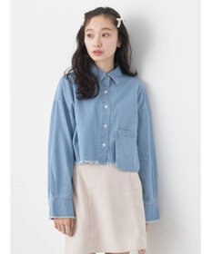 earth music&ecology クロップドポケットポイントシャツ