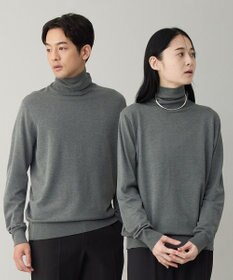 UNFILO MENS 【男女兼用】ソフトサーモ アンチピリングニット タートルネック