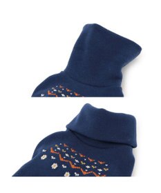 PET PARADISE ペットパラダイス ペティヒートDAN  ハイネックTシャツ 《ノルディック柄》 小型犬