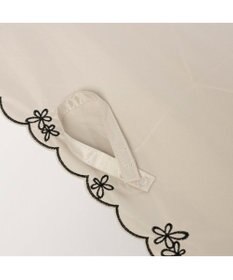 UNBILLION カシュネ cachenez /【晴雨兼用　日傘　UVカット率・遮光率100％生地使用 】PUプチフラワー刺繍ミニ折りたたみ傘