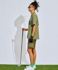 PW CIRCULUS 【UV遮蔽率97.8% / 軽量のDotAir / 高通気 / 軽撥水】【MEN】メッシュポケットシャツ ゴルフ