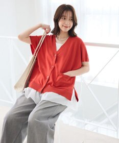 Green Parks フレンチスリーブカーディガン