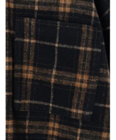 Green Parks ・ＥＬＥＮＣＡＲＥ　ＤＵＥ　シャギーチェックショートシャツ