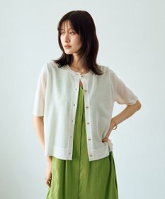 YECCA VECCA 半袖シアーカーディガン