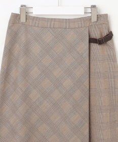 J.PRESS LADIES T/R/Wグレンチェック スカート