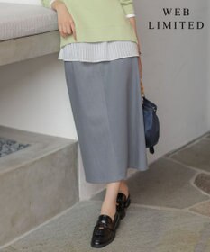 J.PRESS LADIES S 【WEB限定】セルロースシャンブレー ナロー スカート
