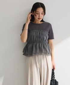 Green Parks オーガンジービスチェドッキング半袖プルオーハ