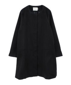 earth music&ecology ファーカフスノーカラーコート