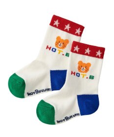 MIKI HOUSE HOT BISCUITS 【9-19cm】 クルー丈 ソックスパック2足セット