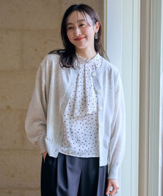 ANY L 【洗濯機可/アンチピリング/接触冷感】シアークルーネックカーディガン