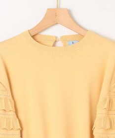 組曲 S 【WEB限定カラーあり】MINA 袖フリルニットプルオーバー