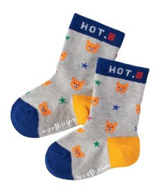 MIKI HOUSE HOT BISCUITS 【9-19cm】 クルー丈 ソックスパック2足セット