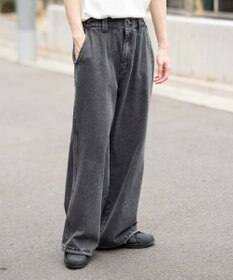 WEGO ローライズバギーフレアデニムパンツ